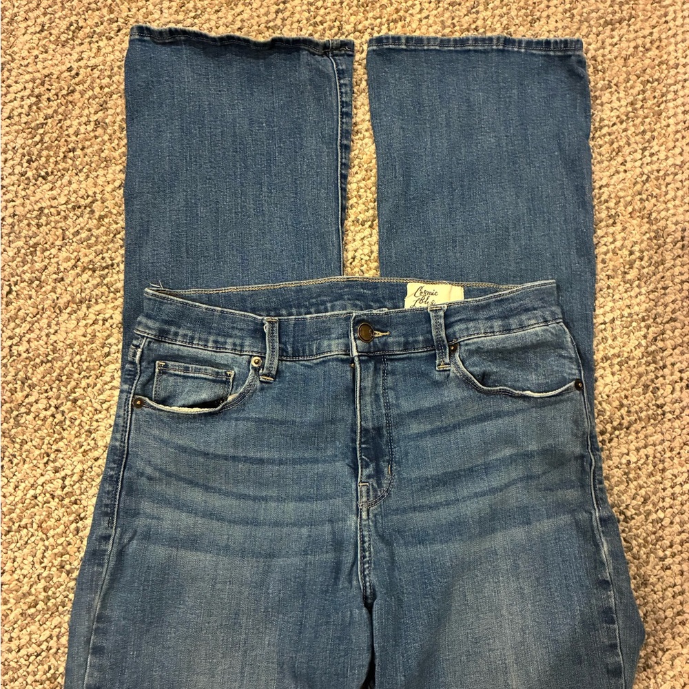 Cosmic Blue Love Denim Jeans Sz 30 - Picture 3 of 5